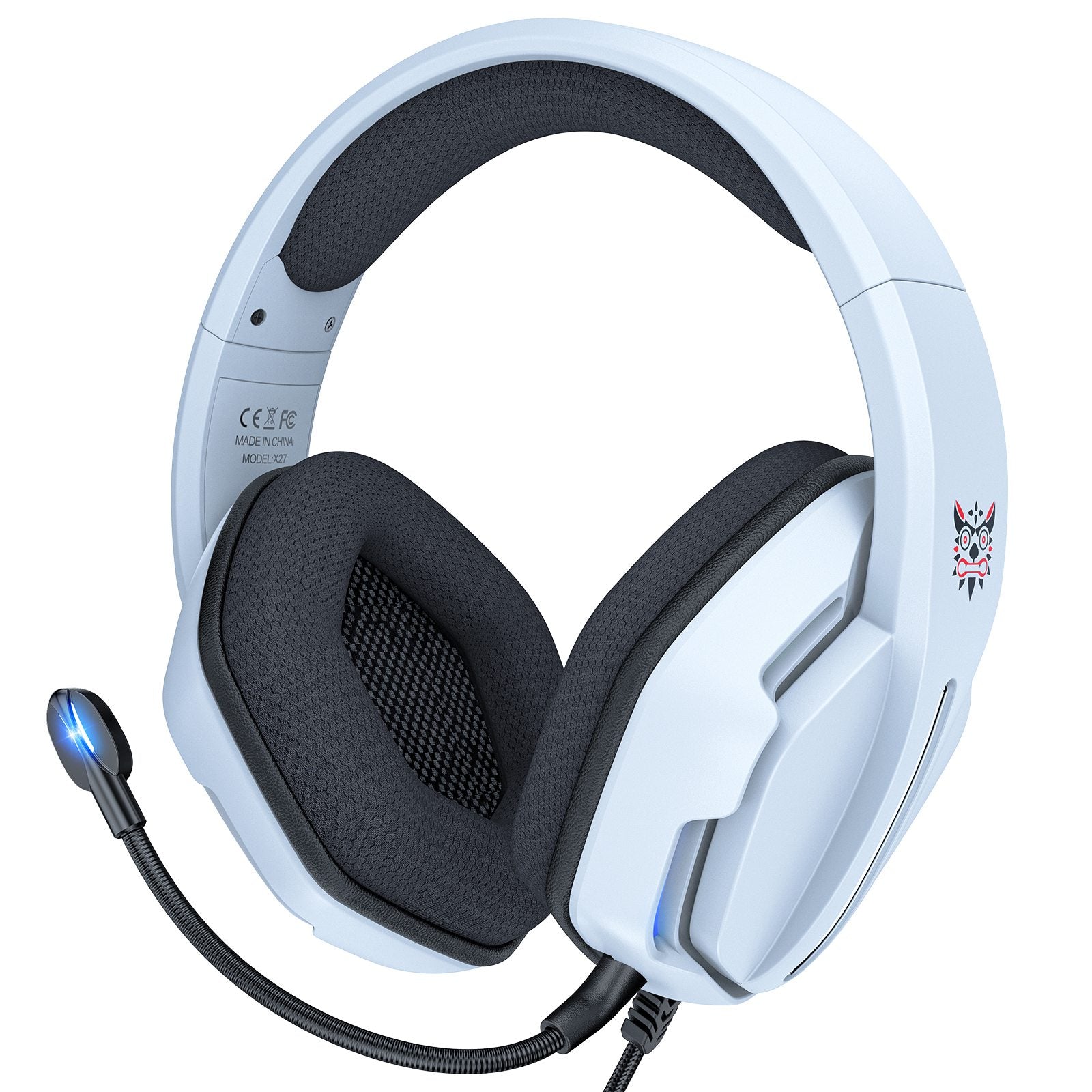 ONIKUMA X27 Gaming Headsets Noise Canceling Stereo Surround Sound RGB Light Comfort Earmuffs Over Ear Headphones for PS4 Xbox Laptop Computer ONIKUMA X27 Gaming Headsets Noise Canceling Stereo Surround Sound RGB Light Comfort Earmuffs Over Ear Headphones for PS4 Xbox Laptop Computer
